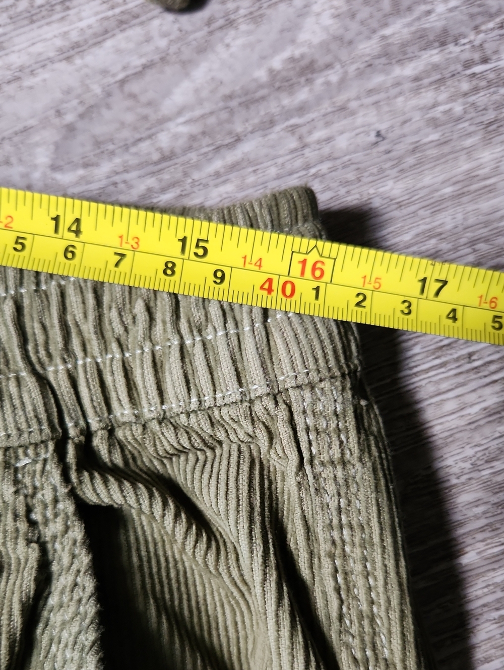 Cotton On Men's Olive Green Corduroy Drawstring Pants - Picture 3 of 5